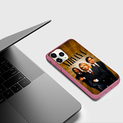 Чехол iPhone 11 Pro матовый Nirvana, цвет: 3D-малиновый — фото 2
