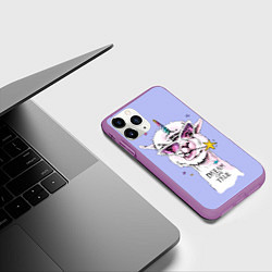 Чехол iPhone 11 Pro матовый Dream come true, цвет: 3D-фиолетовый — фото 2