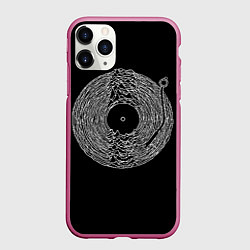 Чехол iPhone 11 Pro матовый Joy Division, цвет: 3D-малиновый