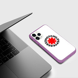 Чехол iPhone 11 Pro матовый RED HOT CHILI PEPPERS, цвет: 3D-фиолетовый — фото 2
