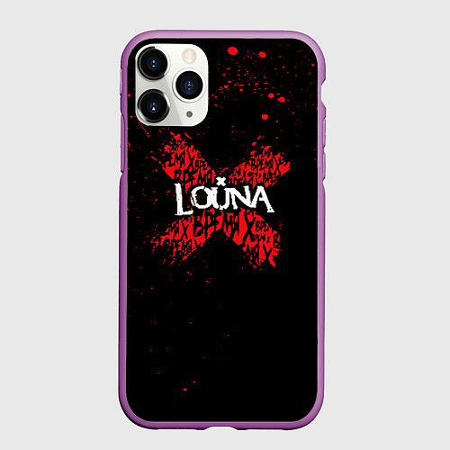 Чехол iPhone 11 Pro матовый Louna / 3D-Фиолетовый – фото 1