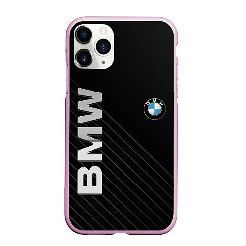 Чехол iPhone 11 Pro матовый BMW / 3D-Розовый – фото 1