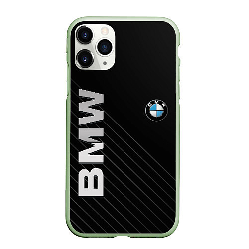 Чехол iPhone 11 Pro матовый BMW / 3D-Салатовый – фото 1