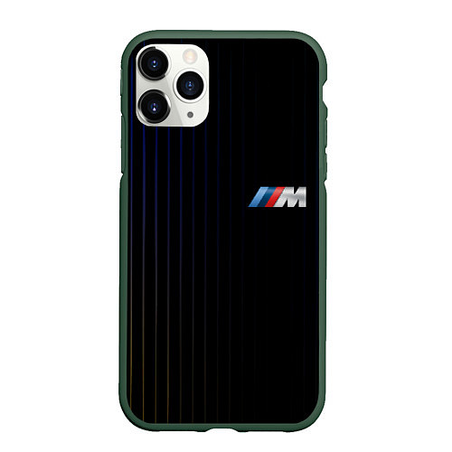 Чехол iPhone 11 Pro матовый BMW / 3D-Темно-зеленый – фото 1