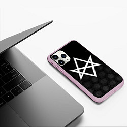 Чехол iPhone 11 Pro матовый BRING ME THE HORIZON, цвет: 3D-розовый — фото 2