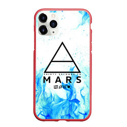 Чехол iPhone 11 Pro матовый 30 SECONDS TO MARS, цвет: 3D-красный
