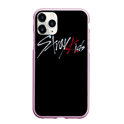 Чехол iPhone 11 Pro матовый Stray Kids, цвет: 3D-розовый