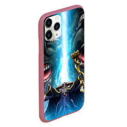 Чехол iPhone 11 Pro матовый Overlord, цвет: 3D-малиновый — фото 2