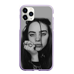 Чехол iPhone 11 Pro матовый BILLIE EILISH, цвет: 3D-светло-сиреневый