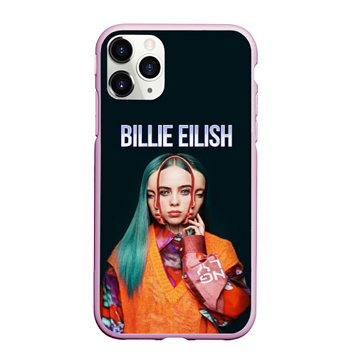 Чехол iPhone 11 Pro матовый BILLIE EILISH / 3D-Розовый – фото 1