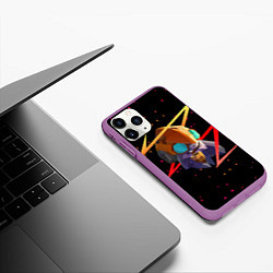 Чехол iPhone 11 Pro матовый Dota 2 Tinker, цвет: 3D-фиолетовый — фото 2