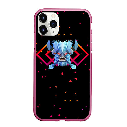 Чехол iPhone 11 Pro матовый Dota 2 - Spirit Breaker / 3D-Малиновый – фото 1