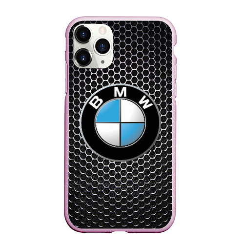 Чехол iPhone 11 Pro матовый BMW РЕДАЧ / 3D-Розовый – фото 1