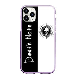 Чехол iPhone 11 Pro матовый Death Note 1, цвет: 3D-сиреневый