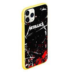 Чехол iPhone 11 Pro матовый METALLICA, цвет: 3D-желтый — фото 2