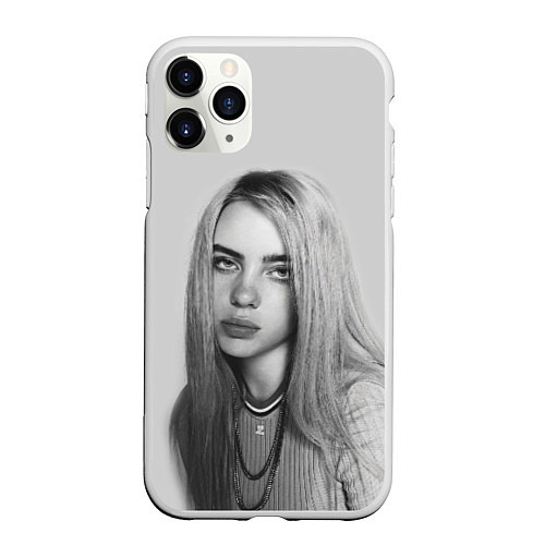 Чехол iPhone 11 Pro матовый BILLIE EILISH / 3D-Белый – фото 1