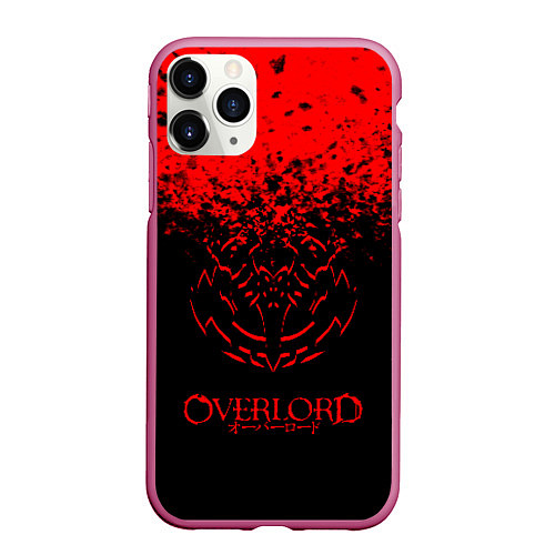 Чехол iPhone 11 Pro матовый Overlord / 3D-Малиновый – фото 1