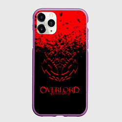 Чехол iPhone 11 Pro матовый Overlord, цвет: 3D-фиолетовый