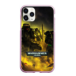 Чехол iPhone 11 Pro матовый Warhammer 40K - Космические Десантники, цвет: 3D-розовый