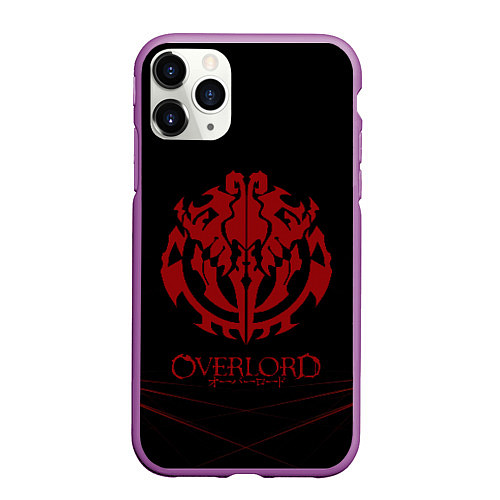 Чехол iPhone 11 Pro матовый Overlord / 3D-Фиолетовый – фото 1