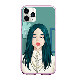 Чехол iPhone 11 Pro матовый Billie Eilish: Turquoise Hair