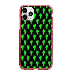 Чехол iPhone 11 Pro матовый Billie Eilish: Acid Pattern, цвет: 3D-красный