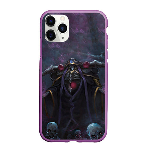 Чехол iPhone 11 Pro матовый Overlord / 3D-Фиолетовый – фото 1