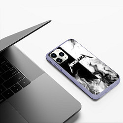 Чехол iPhone 11 Pro матовый METALLICA, цвет: 3D-светло-сиреневый — фото 2