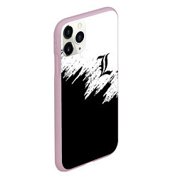 Чехол iPhone 11 Pro матовый L letter line, цвет: 3D-розовый — фото 2