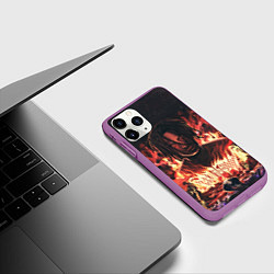 Чехол iPhone 11 Pro матовый KIZARU - Karmageddon, цвет: 3D-фиолетовый — фото 2