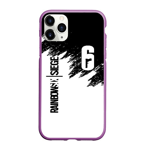 Чехол iPhone 11 Pro матовый RAINBOW SIX SIEGE / 3D-Фиолетовый – фото 1