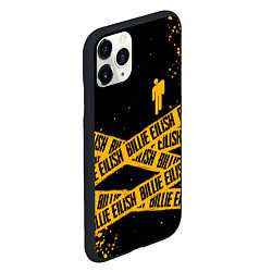 Чехол iPhone 11 Pro матовый BILLIE EILISH: Yellow & Black Tape, цвет: 3D-черный — фото 2