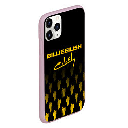 Чехол iPhone 11 Pro матовый Billie Eilish: Yellow & Black Autograph, цвет: 3D-розовый — фото 2