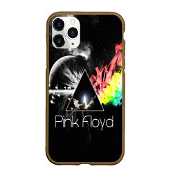 Чехол iPhone 11 Pro матовый PINK FLOYD, цвет: 3D-коричневый