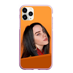 Чехол iPhone 11 Pro матовый BILLIE EILISH: Orange Mood, цвет: 3D-розовый