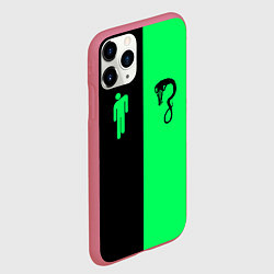 Чехол iPhone 11 Pro матовый BILLIE EILISH: Blohsh & Ghoul, цвет: 3D-малиновый — фото 2