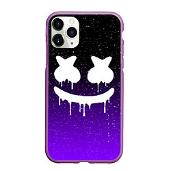 Чехол iPhone 11 Pro матовый MARSHMELLO, цвет: 3D-фиолетовый