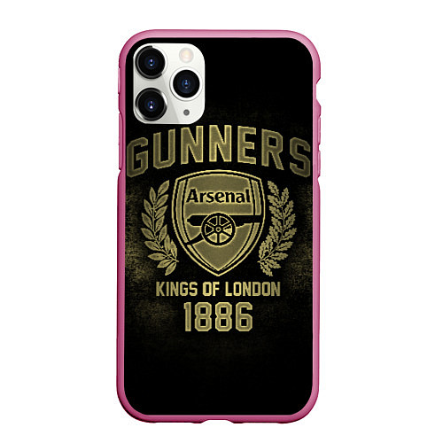 Чехол iPhone 11 Pro матовый Arsenal / 3D-Малиновый – фото 1