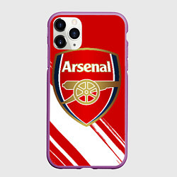 Чехол iPhone 11 Pro матовый Arsenal, цвет: 3D-фиолетовый