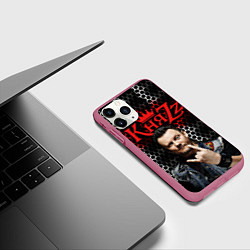 Чехол iPhone 11 Pro матовый Князь Анархия спина, цвет: 3D-малиновый — фото 2