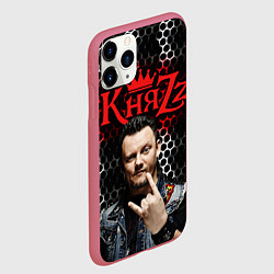Чехол iPhone 11 Pro матовый Князь Анархия спина, цвет: 3D-малиновый — фото 2
