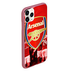 Чехол iPhone 11 Pro матовый Arsenal, цвет: 3D-малиновый — фото 2