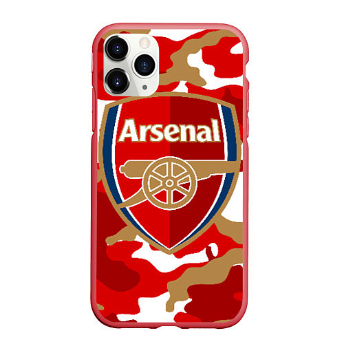 Чехол iPhone 11 Pro матовый Arsenal / 3D-Красный – фото 1
