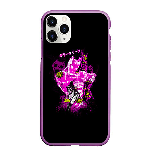 Чехол iPhone 11 Pro матовый Киллер Квин ЖоЖо / 3D-Фиолетовый – фото 1