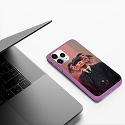Чехол iPhone 11 Pro матовый Томас Шелби Peaky Blinders, цвет: 3D-фиолетовый — фото 2