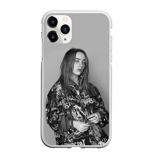 Чехол iPhone 11 Pro матовый Billie Eilish / 3D-Белый – фото 1