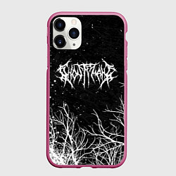 Чехол iPhone 11 Pro матовый GHOSTEMANE, цвет: 3D-малиновый