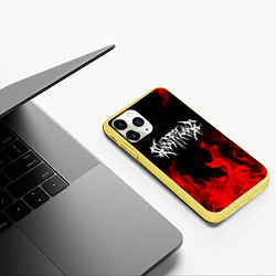 Чехол iPhone 11 Pro матовый GHOSTEMANE, цвет: 3D-желтый — фото 2