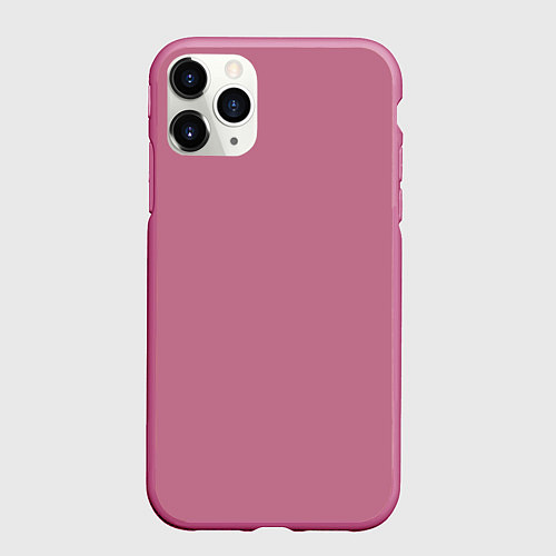 Чехол iPhone 11 Pro матовый Без дизайна / 3D-Малиновый – фото 1