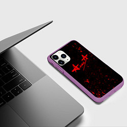 Чехол iPhone 11 Pro матовый АлисА, цвет: 3D-фиолетовый — фото 2